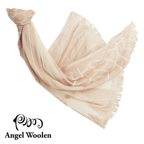 【Angel Woolen】霓裳-印度手工串珠羊毛披肩-裸裳