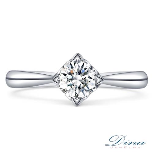 【DINA 蒂娜珠寶】 敲響幸福 0.51克拉 F/SI1 鑽石求婚女戒(鑽石戒指)
