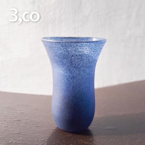 3,co 手工彩色玻璃杯(大) - 藍