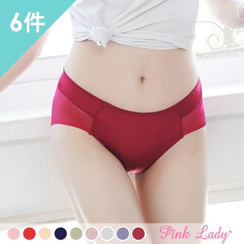 PinkLady 幸福線條舒適透氣無痕內褲6件組(2178)