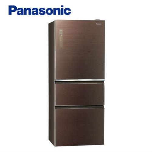 Panasonic國際牌500公升一級能效三門冰箱(翡翠棕)NR-C500NHGS-T (庫)