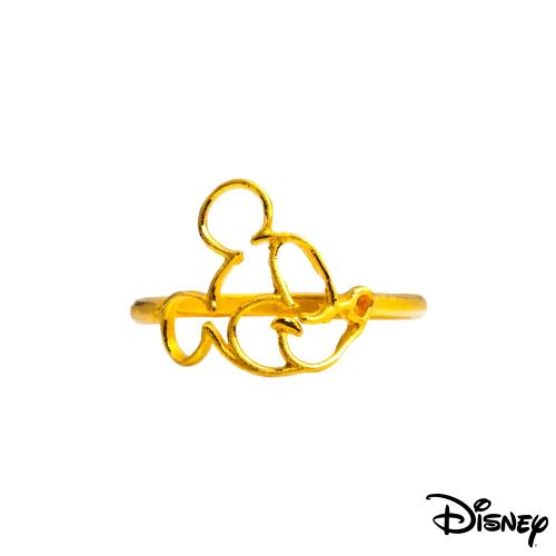 Disney迪士尼系列金飾 黃金戒指-親親米奇款