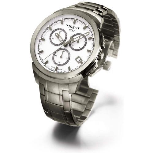 TISSOTTitanium鈦金屬計時手錶-白/43mmT0694174403100
