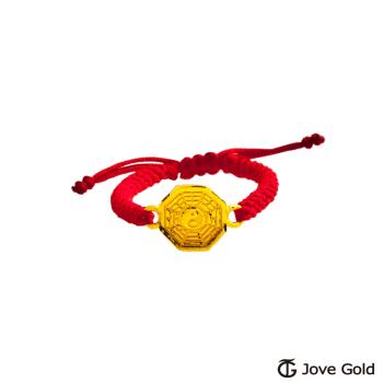 Jove gold 太極鏡黃金編織繩戒指
