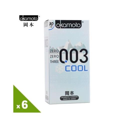岡本．003 COOL冰炫極薄保險套(6入X6盒)