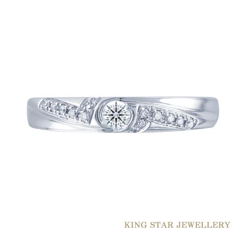 King Star 魅力8分鑽石戒指
