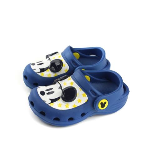 迪士尼 米奇 涼鞋 前包式 童鞋 藍色 中童 D118309 no101