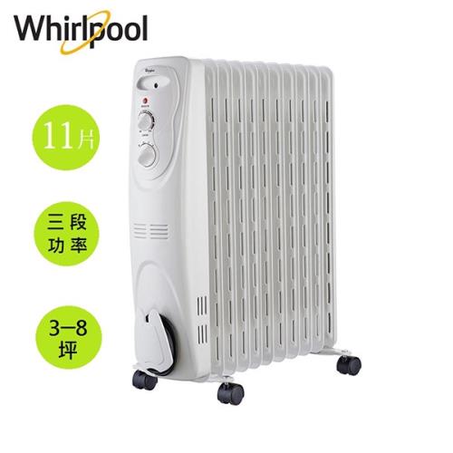 Whirlpool惠而浦 11片葉片機械式電暖器 WORM11AW