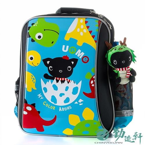 【UnMe】樂樂龍人體工學超輕單層後背書包(鏡粉藍)