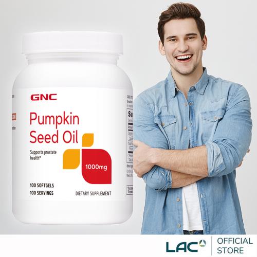 【LAC利維喜】GNC健安喜 南瓜籽油膠囊1000mg100顆