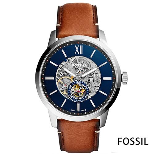 FOSSIL Townsman系列 紳士密令皮革自動機械錶 (ME3154)-48mm
