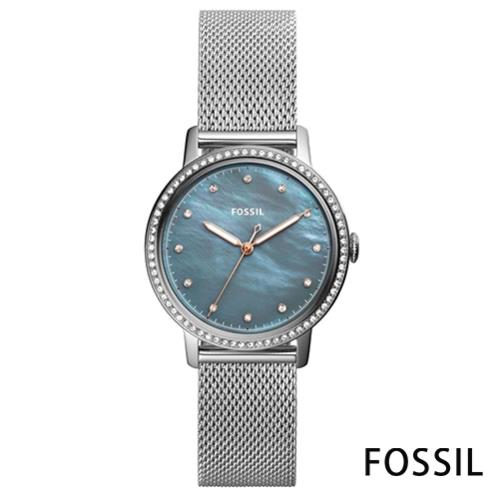 FOSSIL 海中珍珠閃耀錶框米蘭錶(ES4313)-33mm