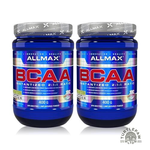 【加拿大Allmax】奧美仕BCAA支鏈胺基酸粉末 (400公克*2瓶)
