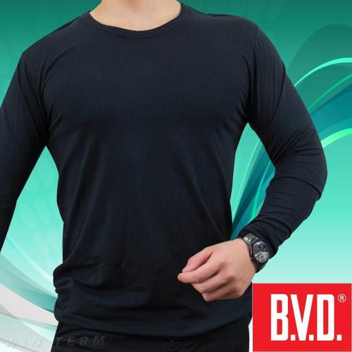 BVD 光動能迅熱圓領長袖衫-台灣製造