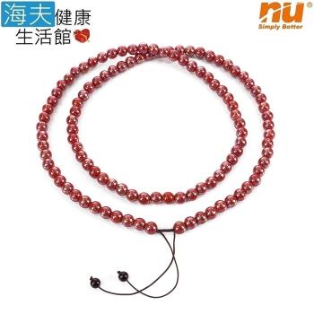 海夫 恩悠數位 108顆 10mm 紅色 開運 能量珠 項圈