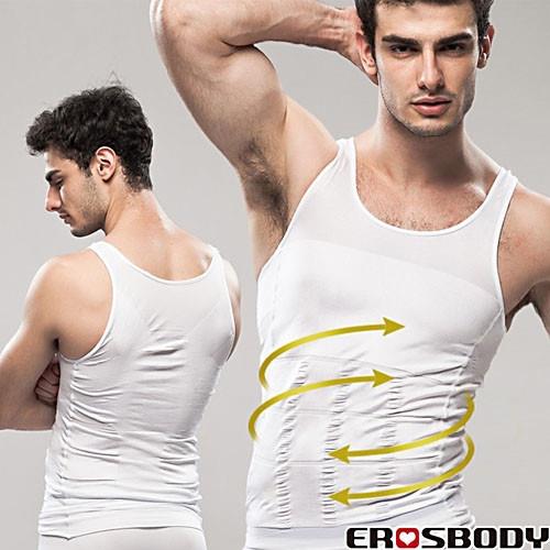 EROSBODY 艾若斯健美 男士 束腹健身塑身背心 (白色)