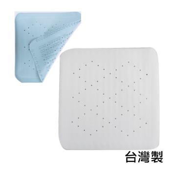 感恩使者 浴廁止滑地墊(密集吸盤式橡膠止滑墊-正方形)-台灣製