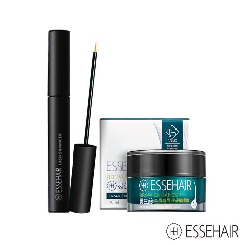 ESSEHAIR易生絲 森眉草眉毛滋養精華特濃版10ml+特濃森眉草睫毛滋養精華-筆刷版10ml