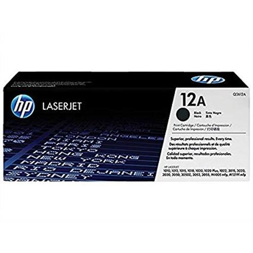 【HP 惠普】12A 黑色原廠 LaserJet 碳粉盒(Q2612A) 