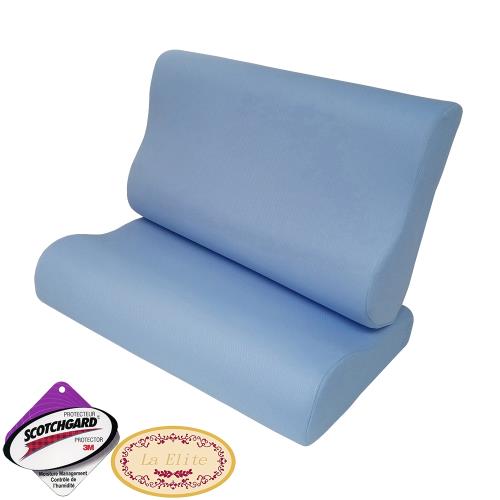 La Elite  吸濕排汗記憶工學枕-買一送一  送純綿面紙布套