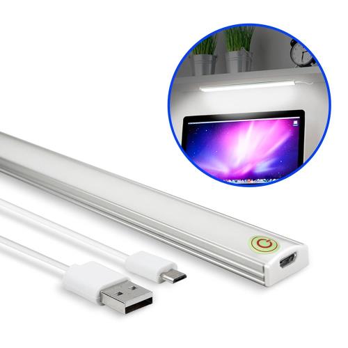 (2入組) aibo USB 觸控開關式 超薄型LED可調光鋁合金燈管