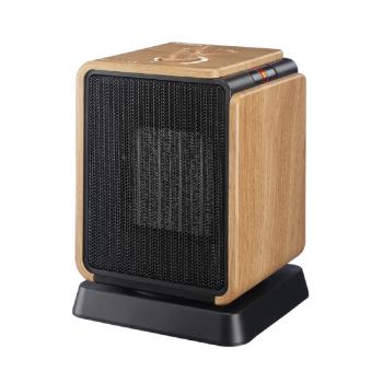 AIRMATE 艾美特 HP12103 陶瓷式暖風機，專為3-5坪小空間設計，提供熱風1200W / 暖風600W 高效加溫，110V 電壓適用臺灣，產品重量僅1.65KG，便於攜帶。外箱尺寸190x190x260mm，無溫度設定功能，一年保固，BSMI 許可 R63586，中國製造，安全可靠的冬季暖氣首選。