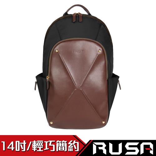 RUSA 漫遊者 14吋電腦後背包(RS-BB-503/低奢褐)