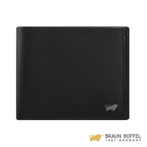 BRAUN BUFFEL  安卓系列8卡皮夾 -太空黑 BF312-313-BK