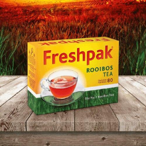 ~即期品出清~Freshpak 南非國寶茶(RooibosTea) 茶包 80入*2盒/組