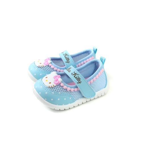 Hello Kitty 凱蒂貓 娃娃鞋 粉藍色 小童 童鞋 719806 no783