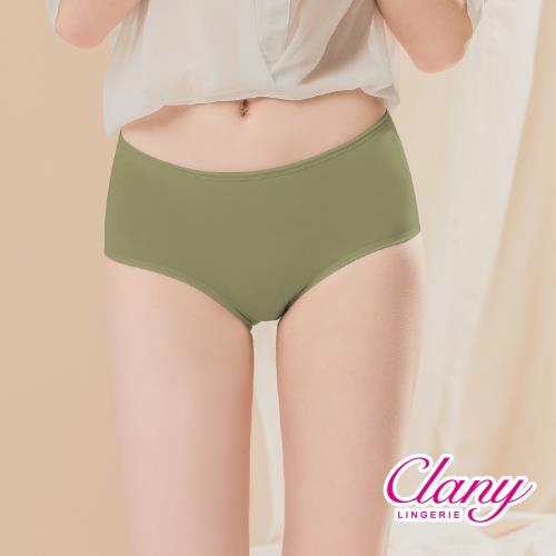 可蘭霓Clany 台灣製超細柔棉質中腰三角內褲 (橄欖綠綠 2190-82)