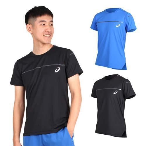 ASICS LITE-SHOW 男短袖T恤-短T 短袖上衣 訓練 慢跑 亞瑟士