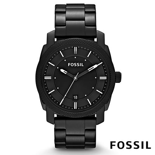 FOSSIL 悍王天下消光黑不鏽鋼腕錶(FS4775)-黑/42mm