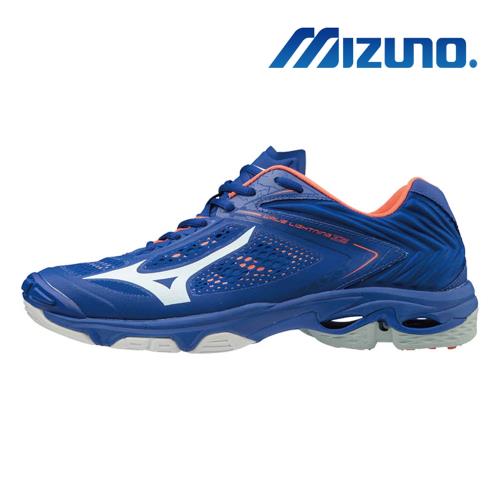 【MIZUNO 美津濃】WAVE LIGHTNING Z5 排球鞋 藍 V1GA190000