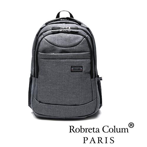 Roberta Colum - 嚴選防潑水帥性多功能雙肩後背包-共2色