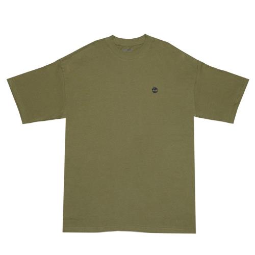 Timberland男款橄欖綠金色曼陀羅印花Logo T-ShirtA1XRUQ69