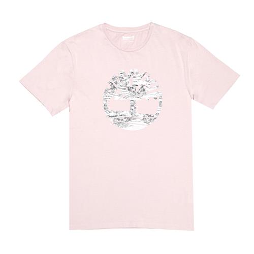 Timberland男款粉紅色品牌Logo圓領T-ShirtA1X1GR28