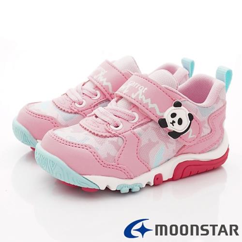 MOONSTAR-日本Carrot機能童鞋 2E玩耍速乾公園鞋 CRC22334粉(中小童段)