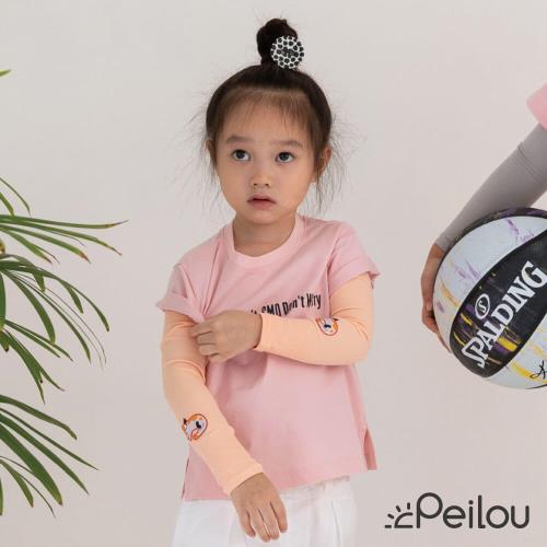 PEILOU 貝柔兒童高效涼感防蚊抗UV袖套_小貓(貼布繡)