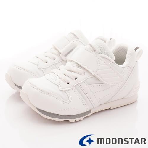 MOONSTAR-日本月星頂級童鞋 HI系列2E機能款 MSC2121PL1白(中小童段)