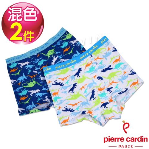 Pierre Cardin皮爾卡登 男兒童恐龍家族平口褲-混色2件組(137002-1)
