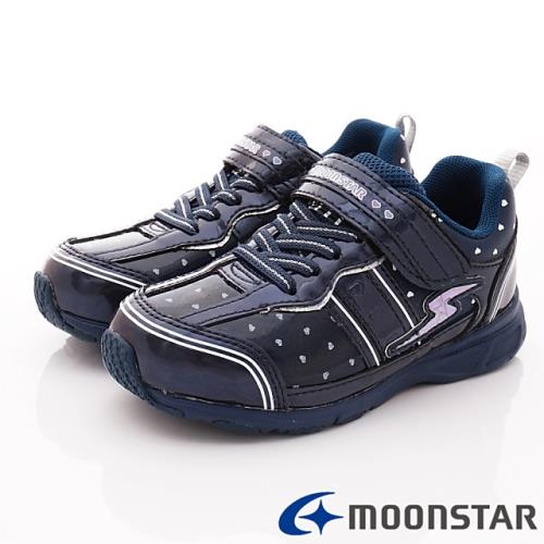 MOONSTAR-日本月星頂級競速童鞋 輕量防滑系列 SSJ9095深藍(中大童段)