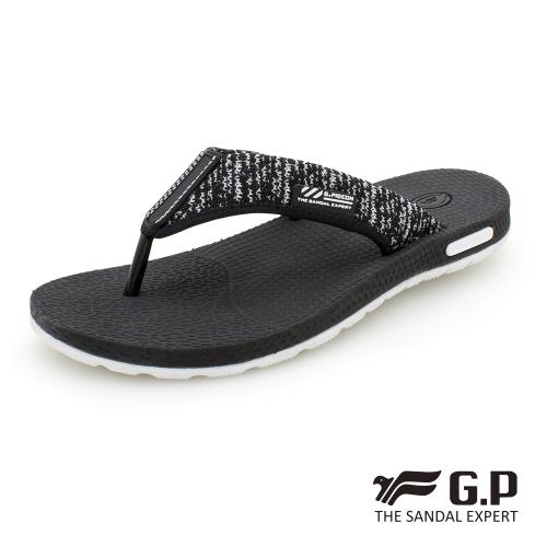G.P 男款和風輕量織帶人字拖鞋G9032M-黑色(SIZE:39-44 共三色)