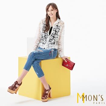 MONS法式唯美鏤空蕾絲造型外套