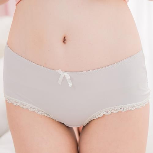 Sexy Meteor 素面蕾絲邊蝶結低腰三角內褲(大尺碼)