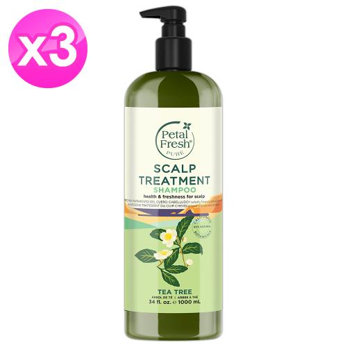 Petal Fresh沛特斯 茶樹控油洗髮精1000ml/34oz x3瓶
