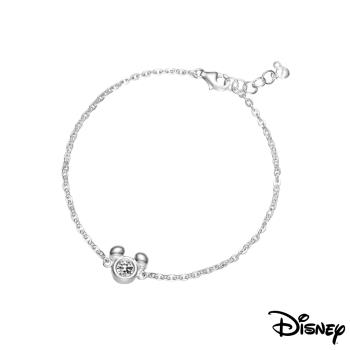 Disney迪士尼系列銀飾 純銀手鍊-閃亮米奇款
