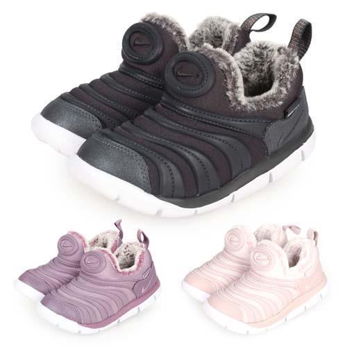 NIKE DYNAMO FREE SE-TD女童毛毛蟲保暖運動鞋-刷毛 童鞋