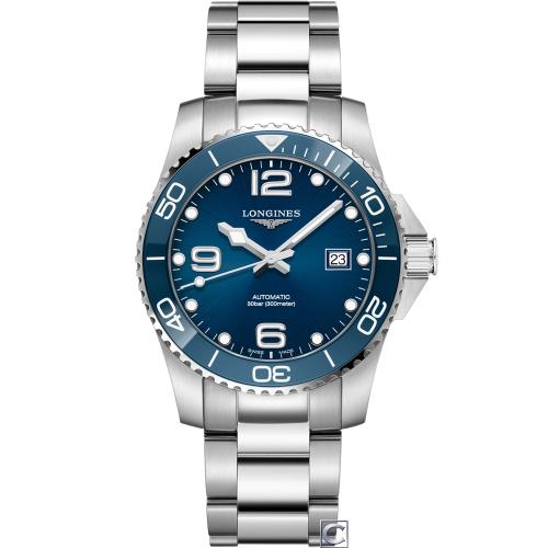 LONGINES 深海征服者陶瓷框潛水機械錶(L37814966)藍/41mm