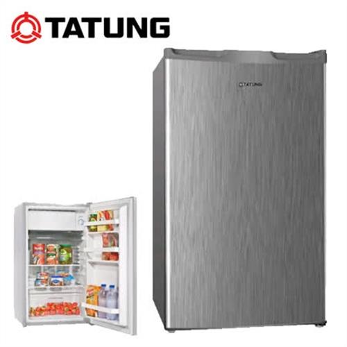 TATUNG大同 100L 台灣製單門冰箱 TR-100HNW 銀灰色